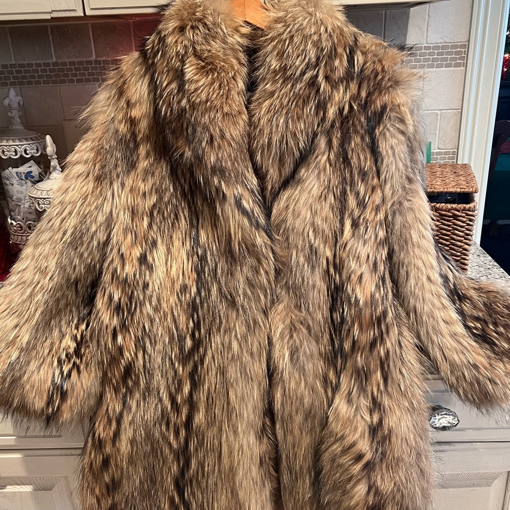 Fox fur coat